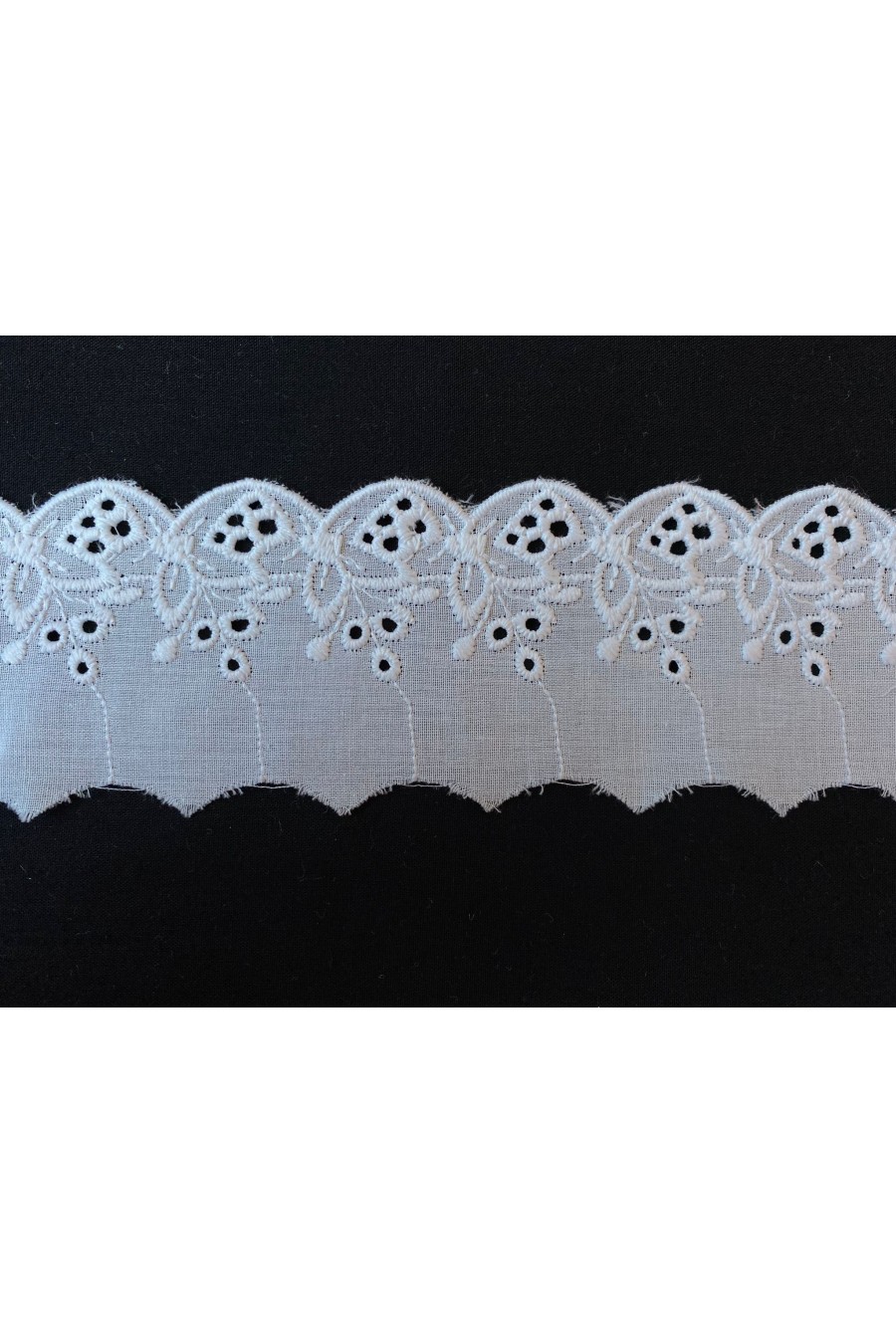 6 cm Kasar İşlemli Mat Polyester Vual Brode Bant