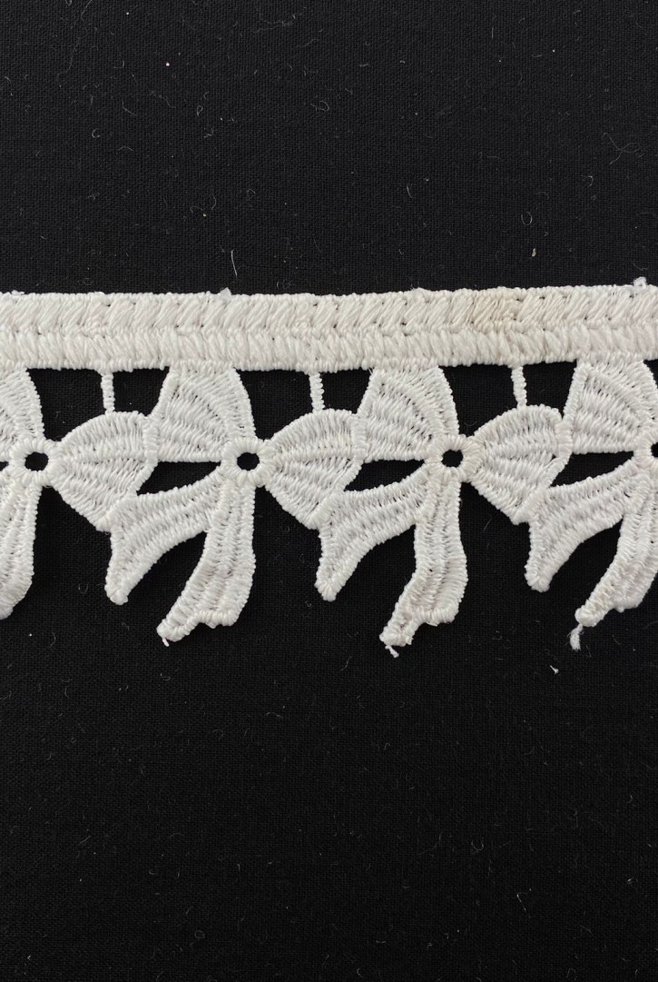 Ham Polyester Güpür Brode Bant, 4.5 cm