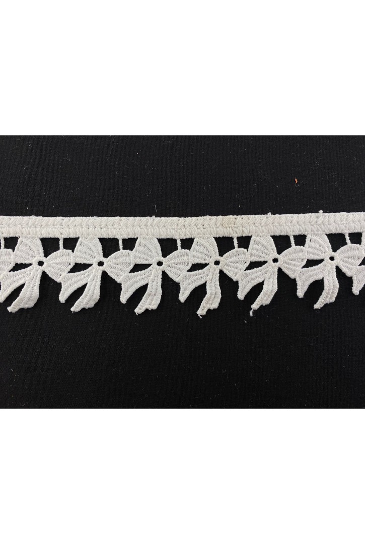 Ham Polyester Güpür Brode Bant, 4.5 cm