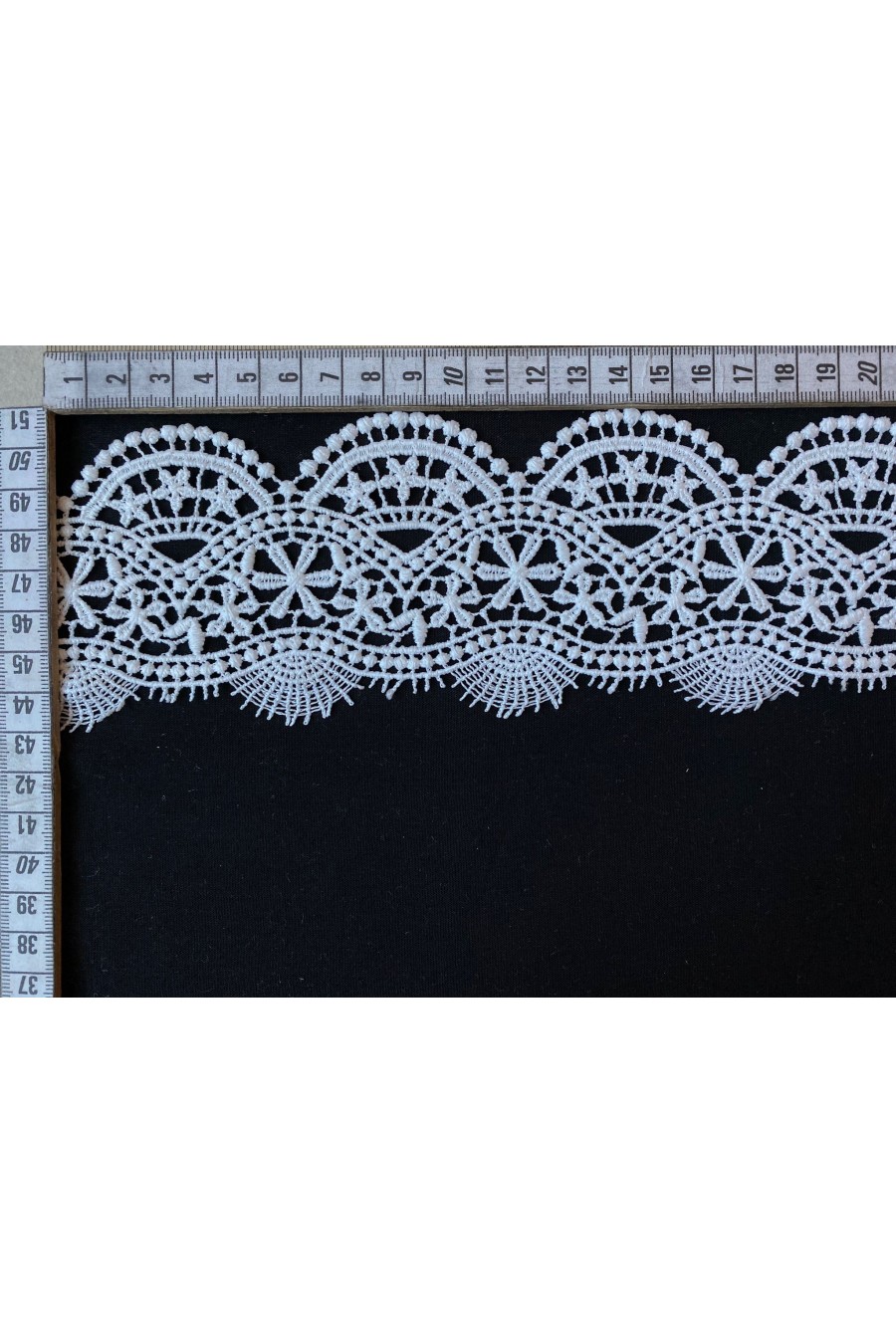 7,5 cm Ham Mat Polyester Güpür Brode Bant