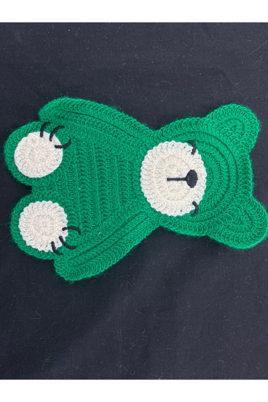 Yeşil Akrilik Aplik – Tığ İşi