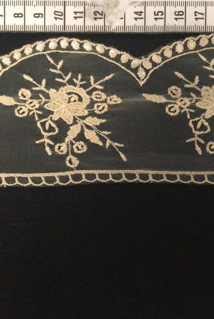 Gold Renk Tül Üzeri Brode Bant, Yerli Üretim