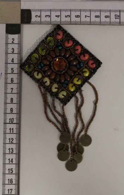 Kahverengi Boncuklu Aksesuar Apolet