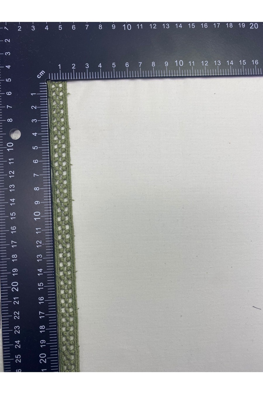 12033-METRE 1,5 cm Olive Brode Bant