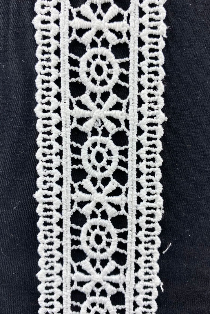 4 cm Ham Mat Polyester Güpür Brode Bant