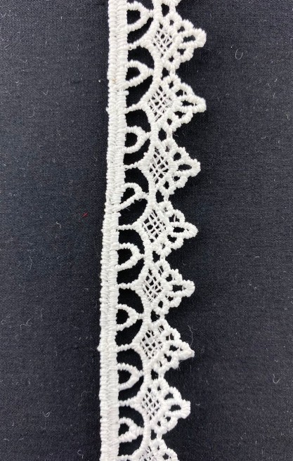 2 cm Genişliğinde Ham Mat Güpür Bant, Yerli Polyester