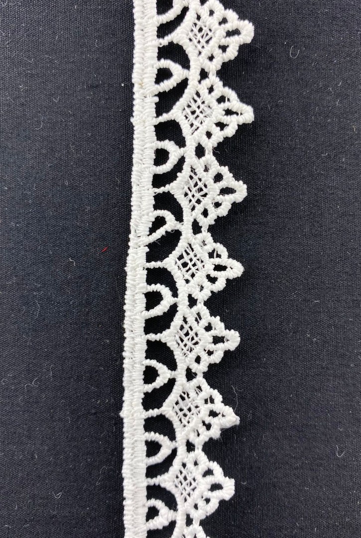 2 cm Genişliğinde Ham Mat Güpür Bant, Yerli Polyester