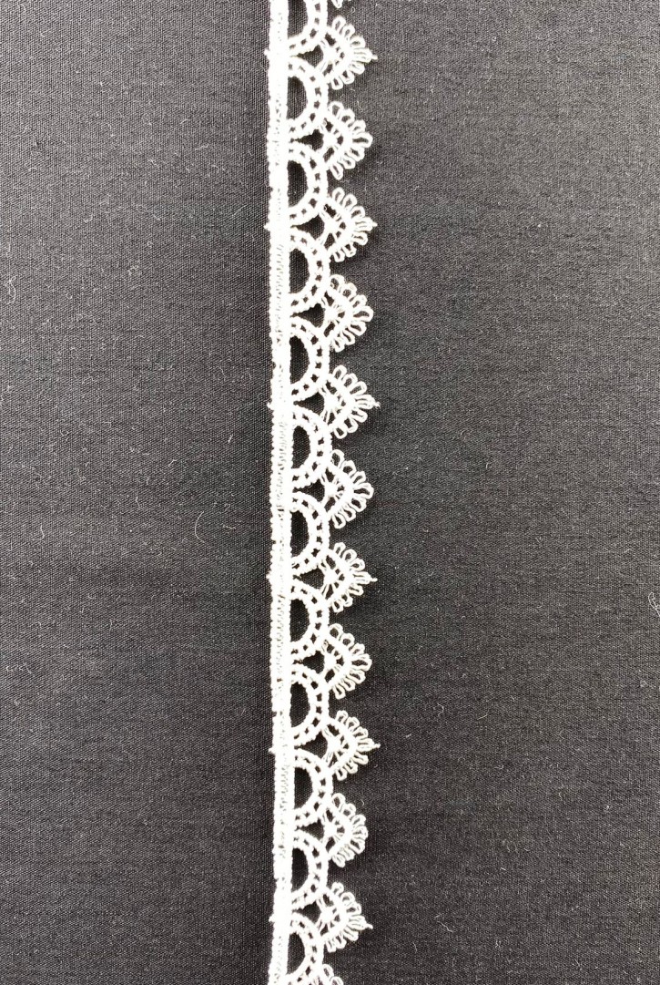 Ham Mat Polyester Güpür Brode Bant, 1,5 cm