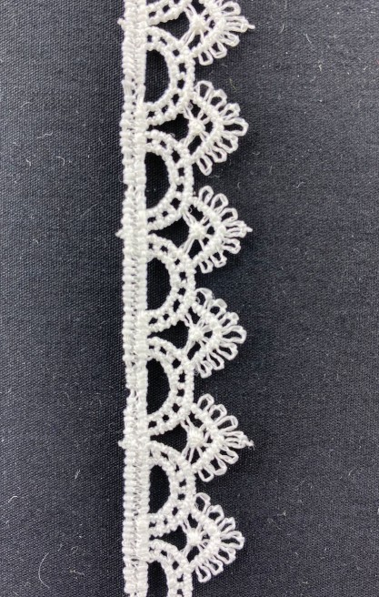 Ham Mat Polyester Güpür Brode Bant, 1,5 cm