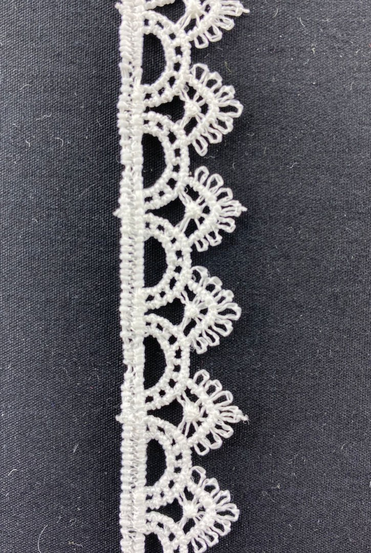 Ham Mat Polyester Güpür Brode Bant, 1,5 cm