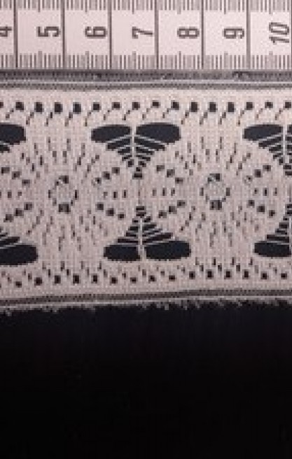 Ham Güpürümsü Düz Polyester Brode Bant