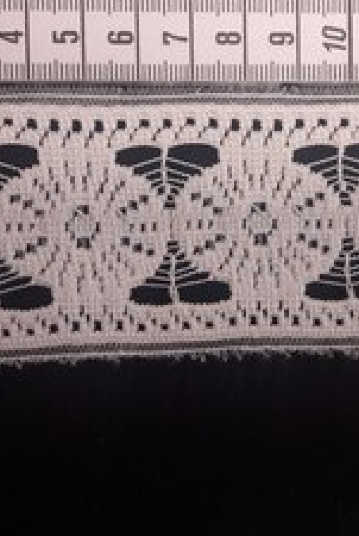 Ham Güpürümsü Düz Polyester Brode Bant