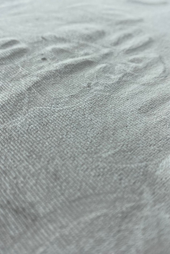 13441 KADİFE KUMAŞ/YERLİ/LEZ/POLYESTER/3D BASKI/BEJ/145 CM