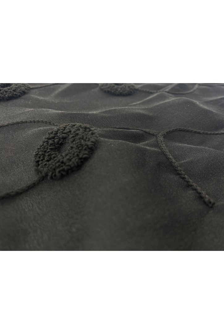 Nakışlı Siyah Dalyan Organze