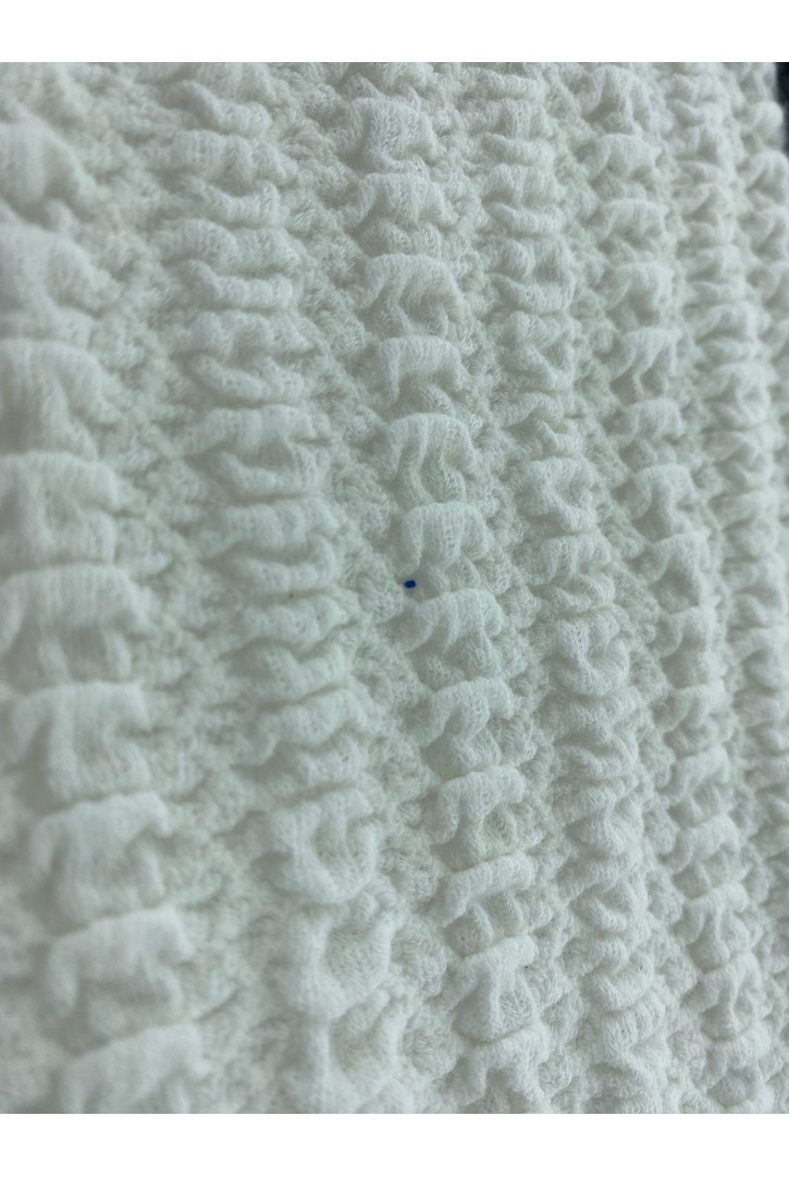 19584 Dantel Kumaş – Pamuk/Polyester – Beyaz – Bürümcük – 170 cm