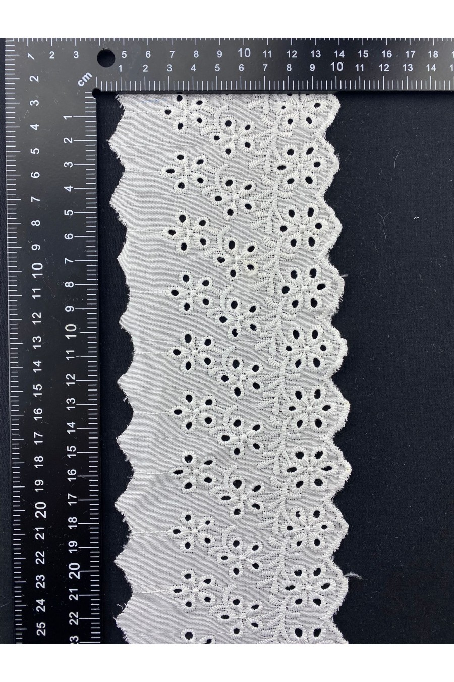 8 cm Genişliğinde Terikoton Pamuk Polyester Brode Bant