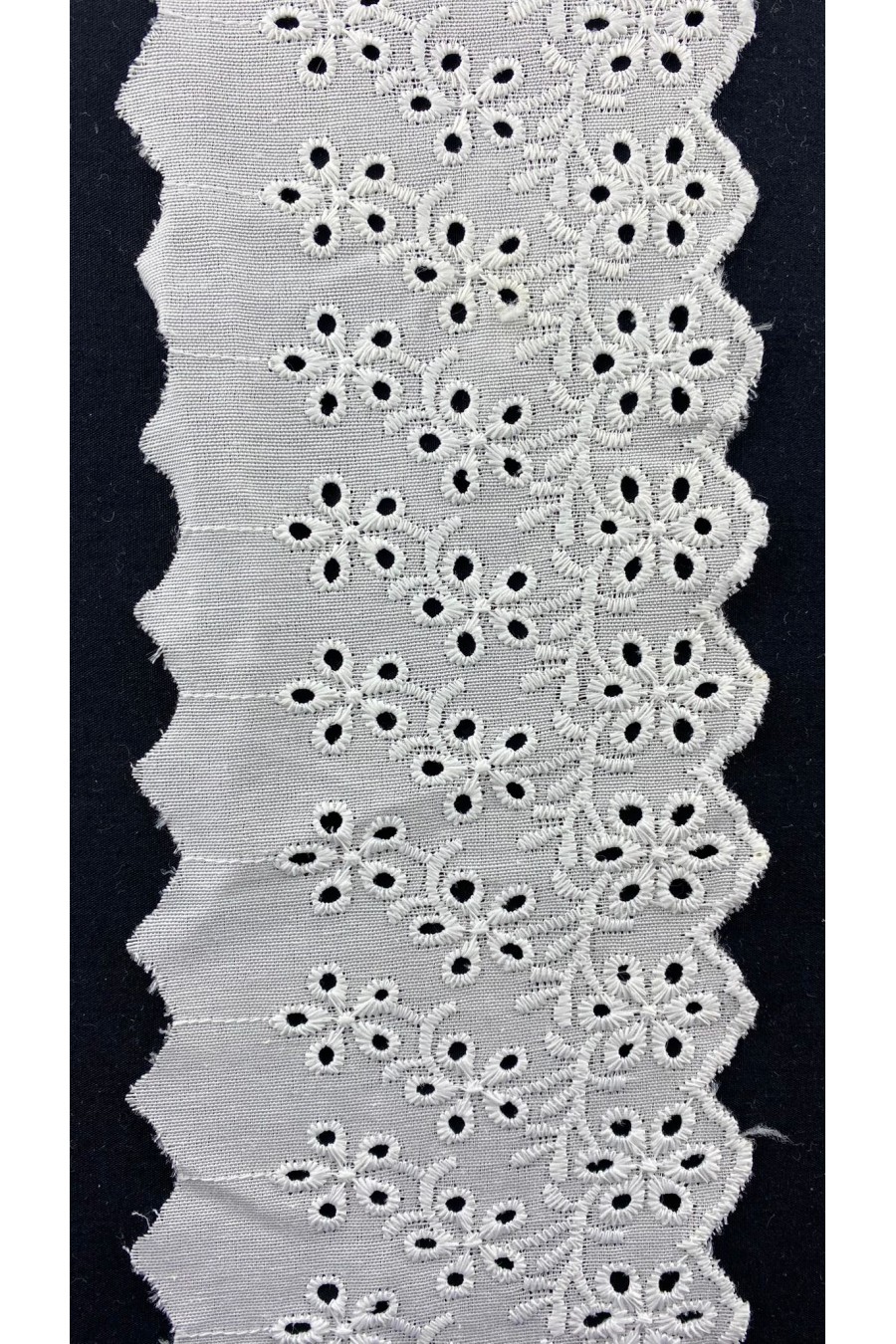 8 cm Genişliğinde Terikoton Pamuk Polyester Brode Bant