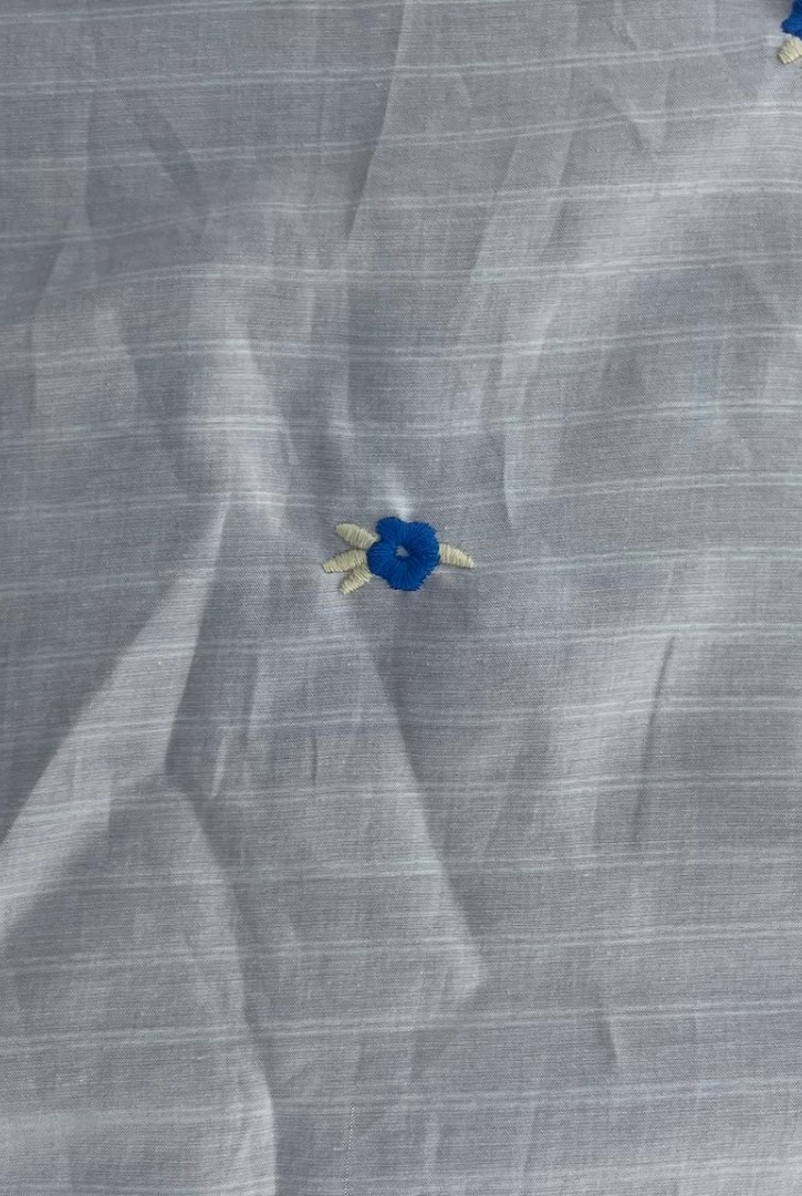 19666 KUMAŞ/YERLİ/LEZ/TENCEL NAYLON POLYESTER/ÇİZGİLİ/NAKIŞLI/PEMBE ZEMİN/150 CM