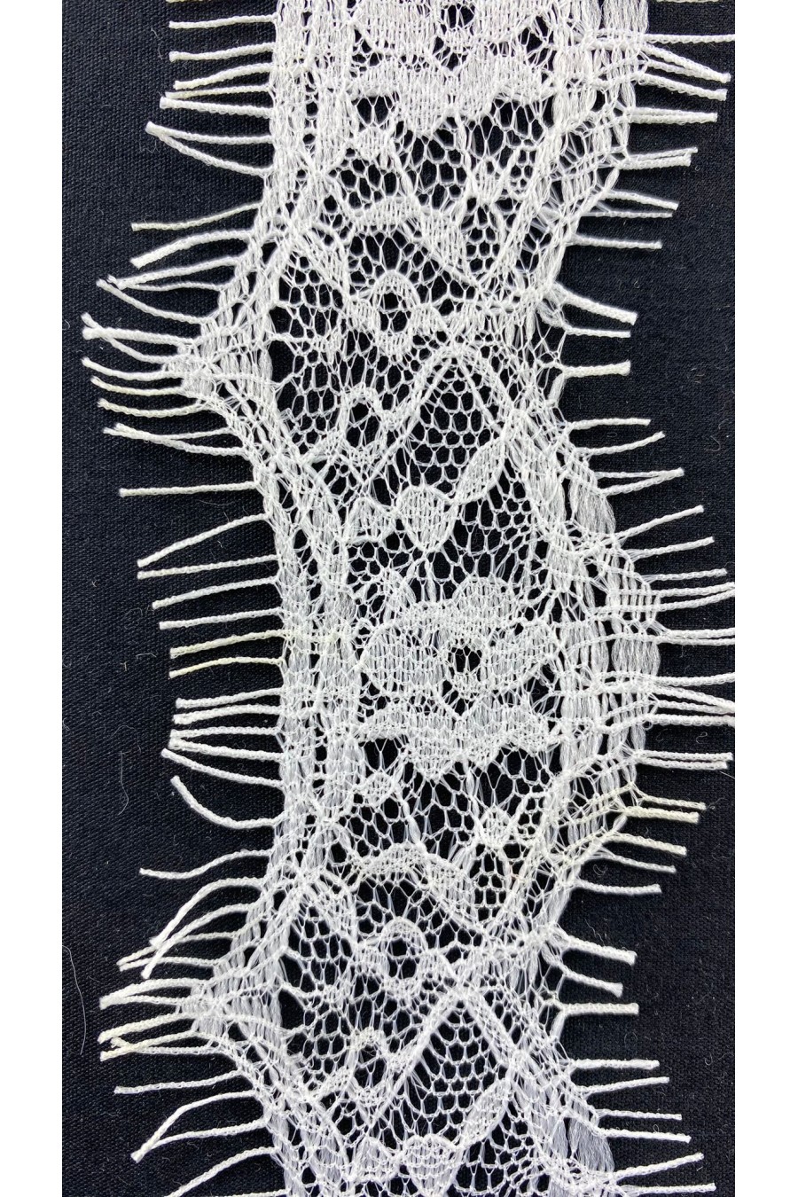 5093-ADET Off White Sakallı Naylon İthal Dantel Bant