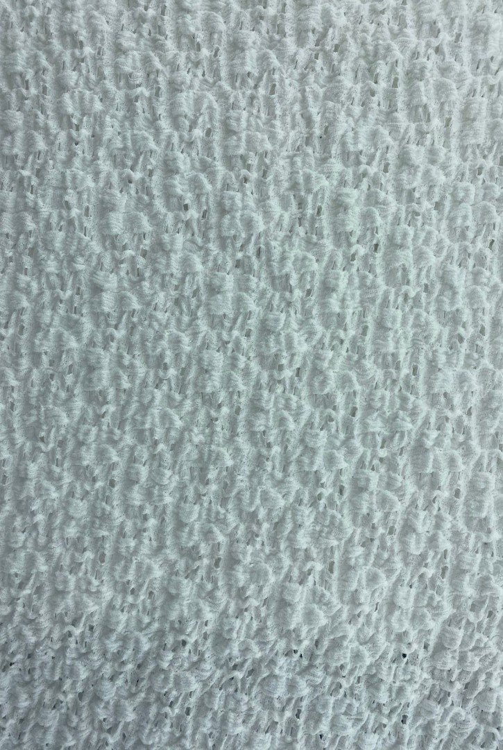 19586 Dantel Kumaş – Polyester – Beyaz – Bürümcük – 140 cm