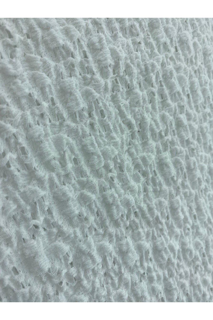 19586 Dantel Kumaş – Polyester – Beyaz – Bürümcük – 140 cm