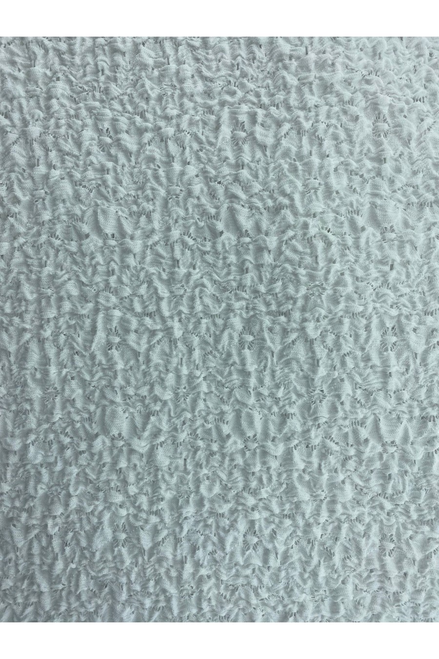 19587 Dantel Kumaş – Polyester – Beyaz – Bürümcük – 145 cm