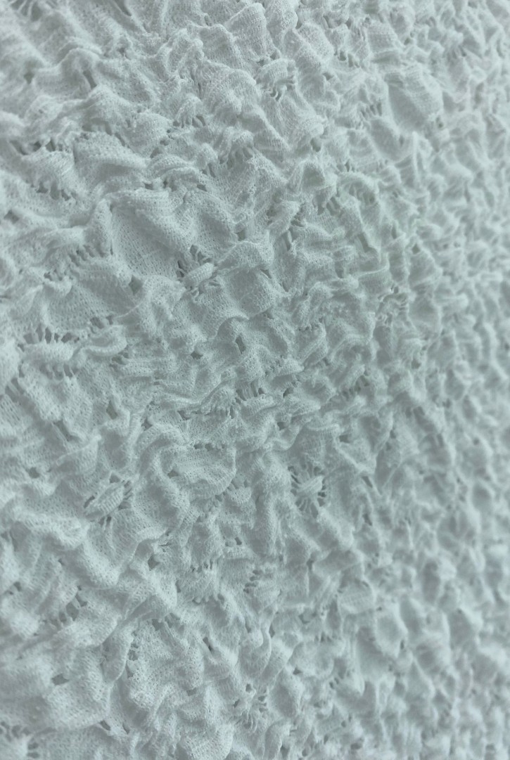 19587 Dantel Kumaş – Polyester – Beyaz – Bürümcük – 145 cm