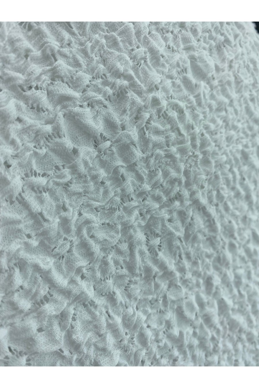 19587 Dantel Kumaş – Polyester – Beyaz – Bürümcük – 145 cm