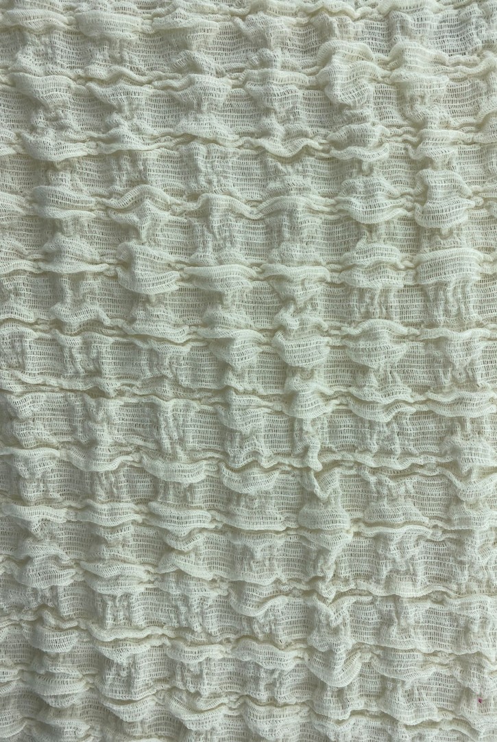 19588 Dantel Kumaş – Pamuk/Polyester – Ham – Bürümcük – 160 cm