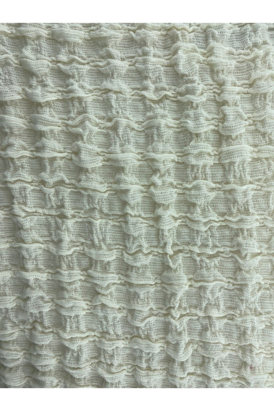 19588 Dantel Kumaş – Pamuk/Polyester – Ham – Bürümcük – 160 cm