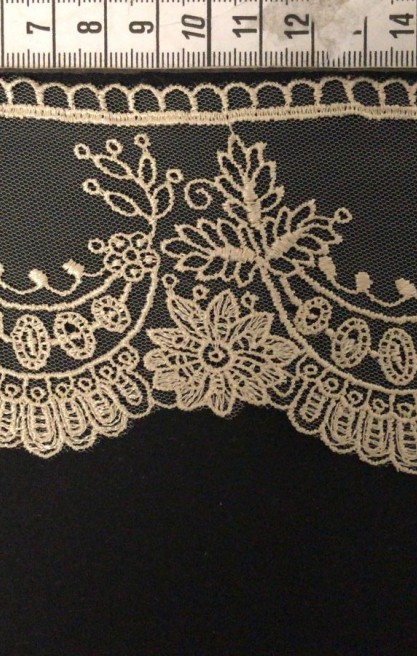 Gold Tül Üzeri Brode Bant, 12F0012 Polyester