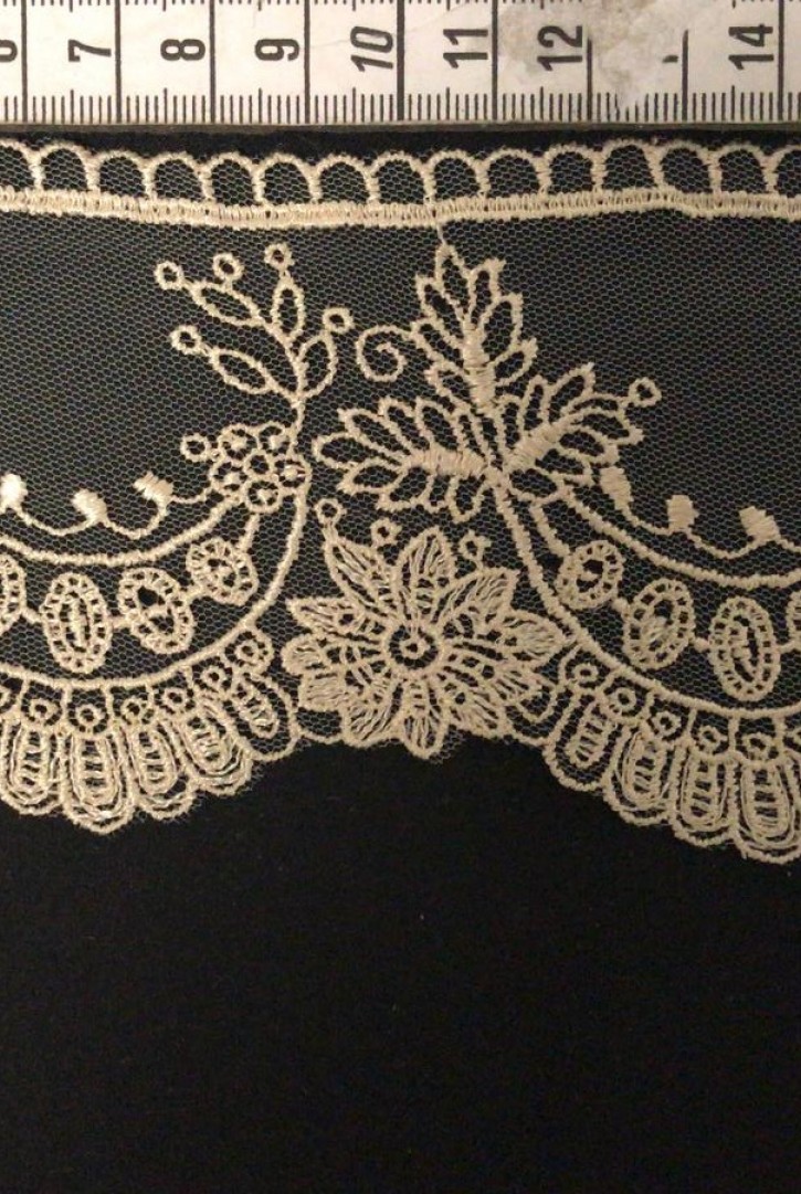 Gold Tül Üzeri Brode Bant, 12F0012 Polyester