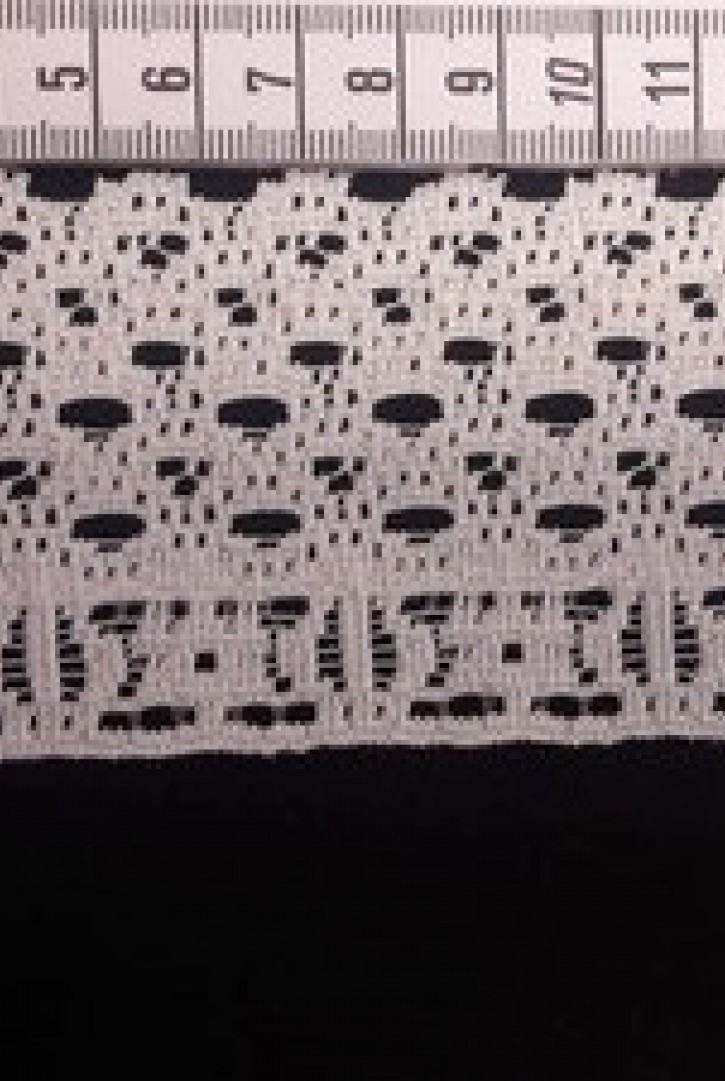 Düz Yapıda Ham Güpürümsü Polyester Brode Bant