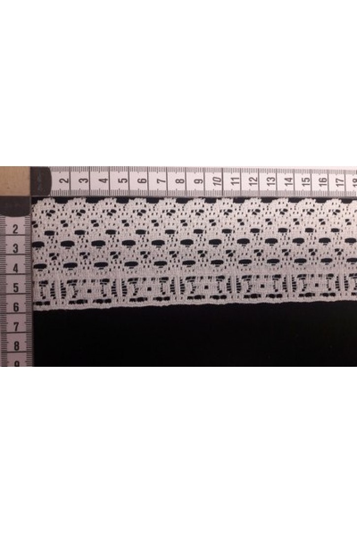 Düz Yapıda Ham Güpürümsü Polyester Brode Bant