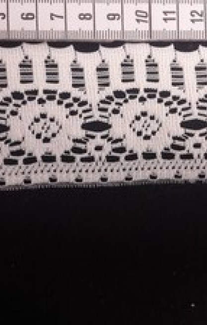 Ham Güpür Görünümlü Düz Polyester Brode Bant