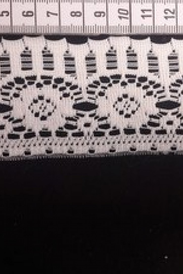 Ham Güpür Görünümlü Düz Polyester Brode Bant