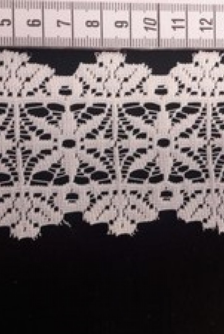 Brode Yerli Bant Güpürümsü Polyester Düz Ham 6 CM