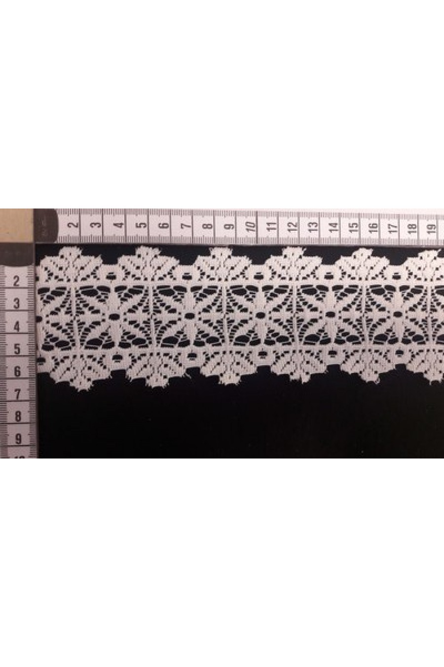 Brode Yerli Bant Güpürümsü Polyester Düz Ham 6 CM