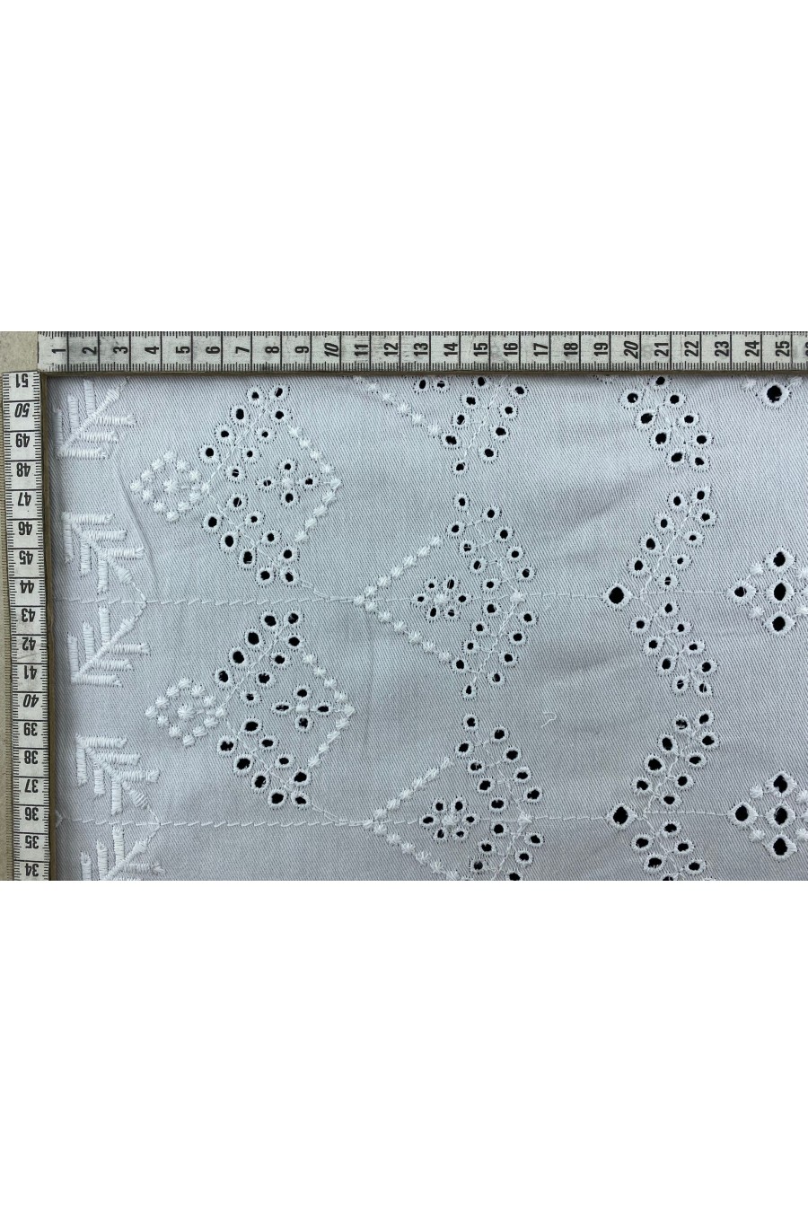 Gabardin Brode Kumaş, Polyester, Optik Beyaz