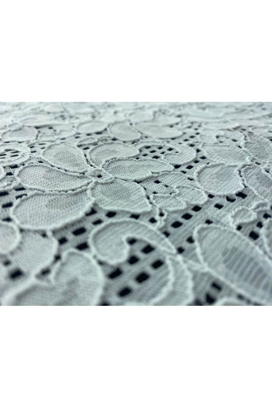 Likralı Fiksli Naylon Dantel Kumaş, 150 cm