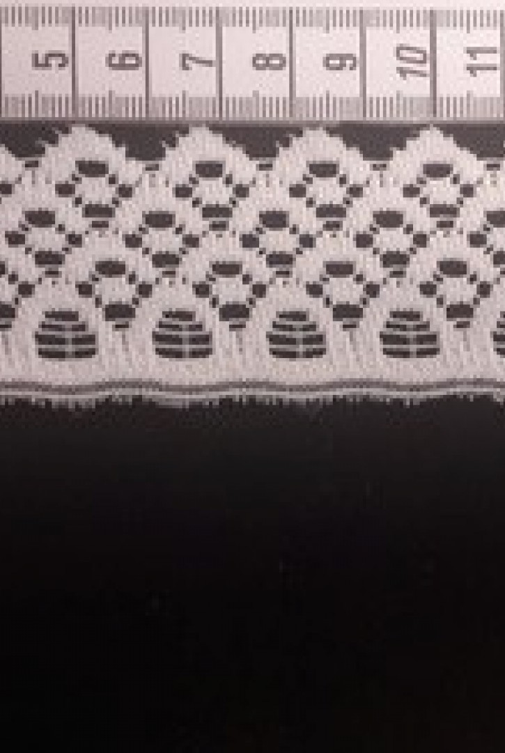 Ham Düz Güpürümsü Polyester Bant, Yerli Brode