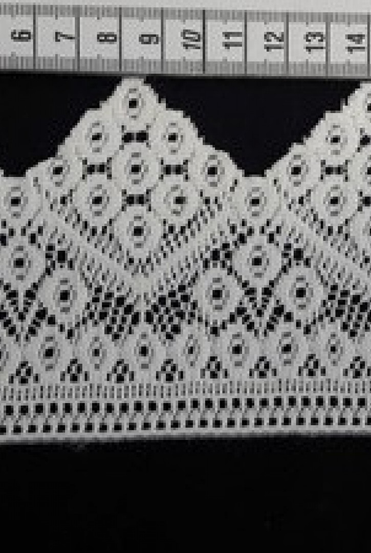 Ham Güpürümsü Polyester Brode Bant