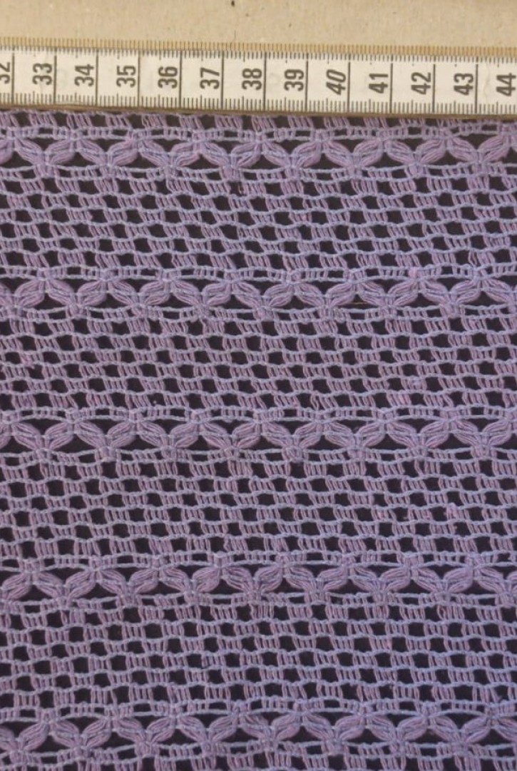 Lila Pamuk Polyester Dantel - Yerli Üretim (5319)