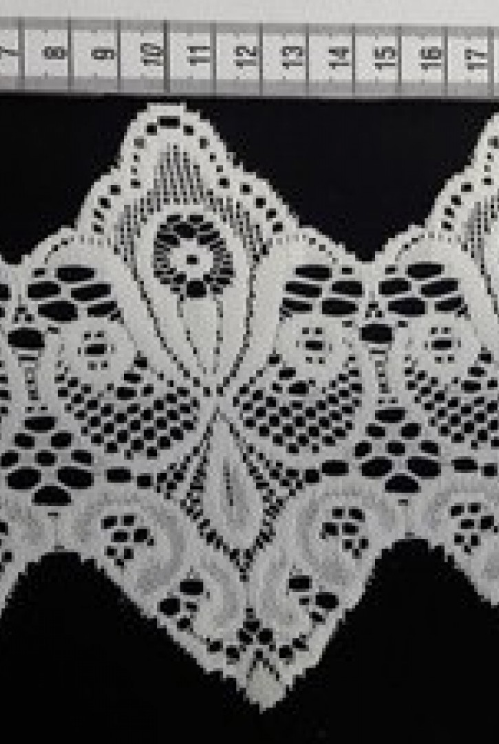 Ham Güpürümsü Polyester Brode Bant