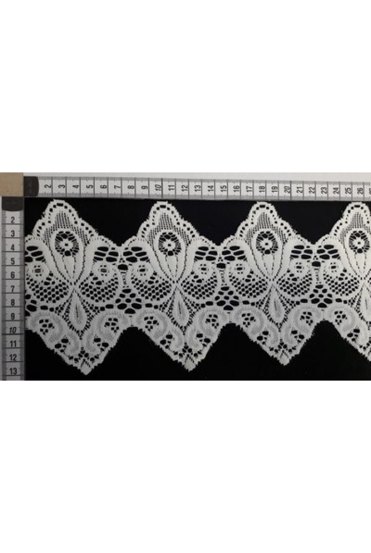 Ham Güpürümsü Polyester Brode Bant