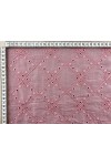 Pudra Renk Bohrer Desenli Pamuk Polyester Brode Vual Kumaş - 135 CM