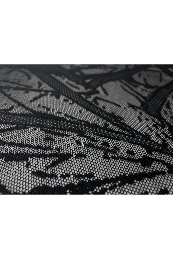 Yerli Üretim Siyah Polyester Dantel