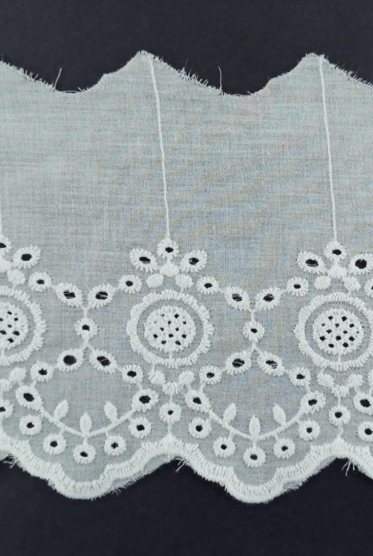 Kasar İşlemli Bohrerli Polyester Vual Yerli Brode Bant