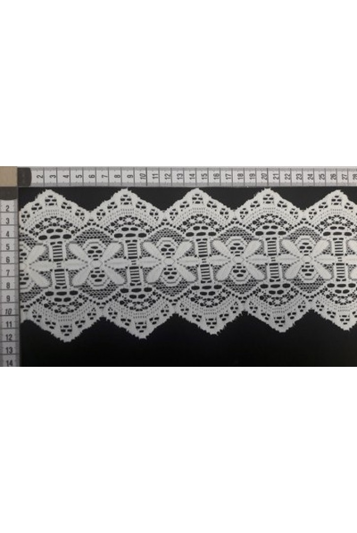 Ham Güpürümsü Polyester Brode Bant, Yerli