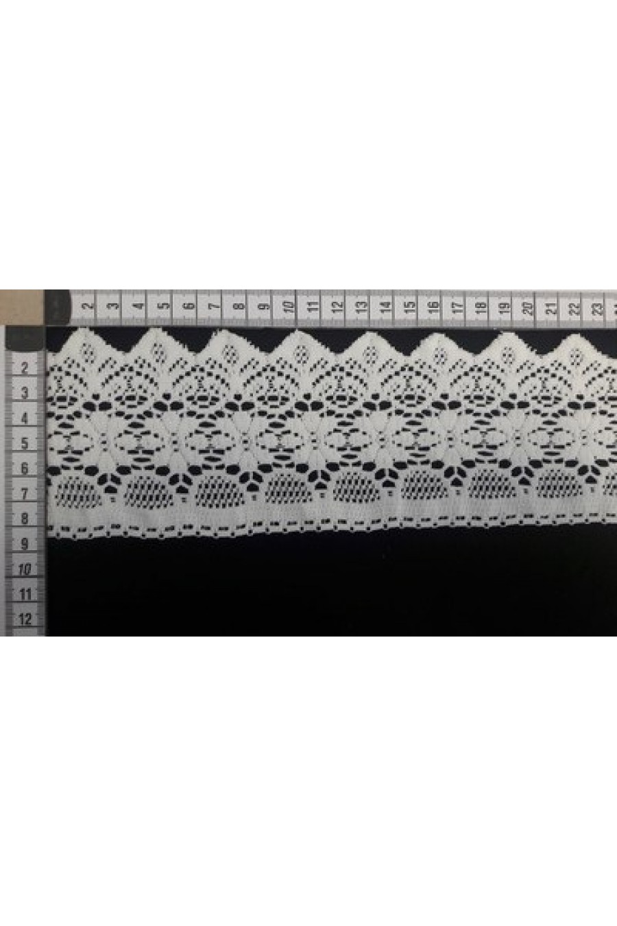 Ham Güpürümsü Polyester Brode Bant